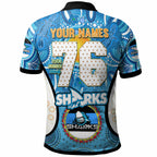 sharks-rugby-polo-shirt-custom-sharkies-mascot-with-aboriginal-art-personalised-player-and-number-polo-shirt
