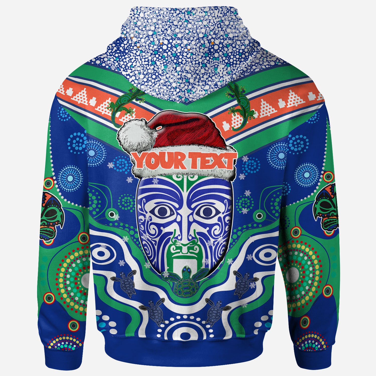 warriors-rugby-christmas-hoodie-custom-merry-new-zealand-warriors-christmas-indigenous-hoodie