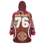 queensland-rugby-league-team-snug-hoodie-custom-qld-maroons-cane-toads-with-aboriginal-art-personalised-player-and-number-oodie-blanket