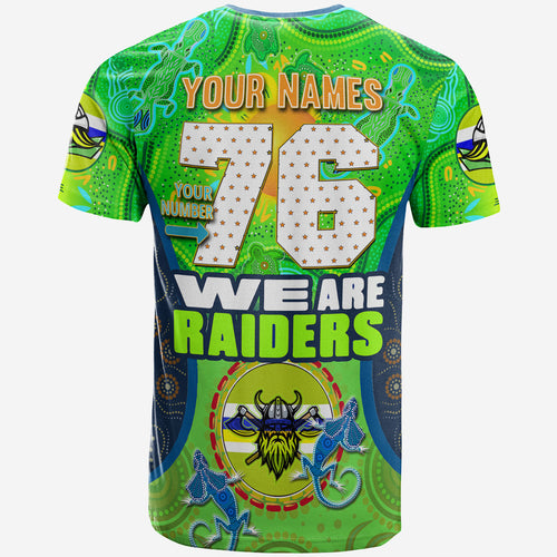 raiders-rugby-t-shirt-custom-we-are-raiders-mascot-with-aboriginal-art-personalised-player-and-number-t-shirt