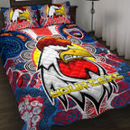 roosters-indigenous-rugby-custom-quilt-bed-set-protection-under-the-sun