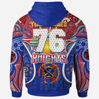 knights-rugby-hoodie-custom-indigenous-newcastle-knights-mascot-with-aboriginal-art-personalised-player-and-number-hoodie
