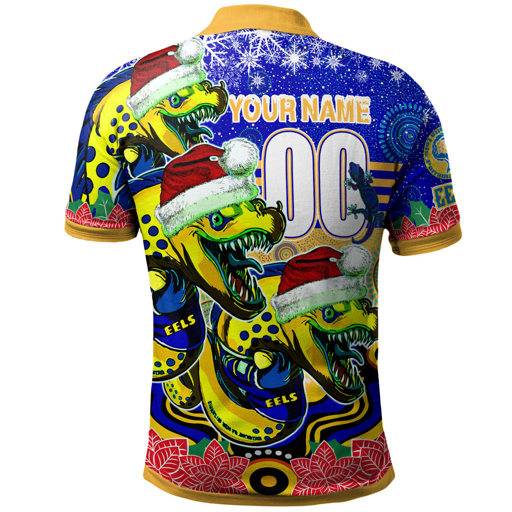 parramatta-eels-rugby-christmas-polo-shirt-custom-christmas-super-eels-squad-indigenous-polo-shirt