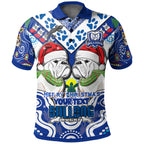 bulldogs-rugby-christmas-polo-shirt-custom-merry-bulldogs-christmas-indigenous-polo-shirt
