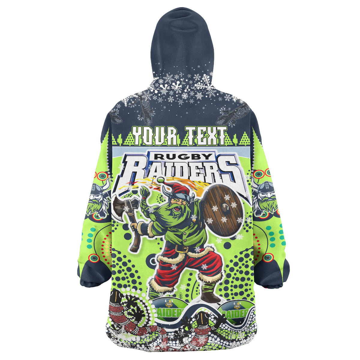 raiders-rugby-christmas-snug-hoodie-custom-merry-viking-raiders-christmas-indigenous-wearable-blanket-hoodie