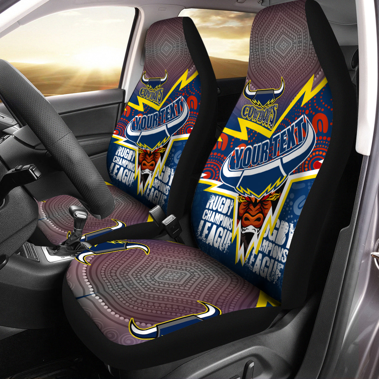 cowboys-aboriginal-rugby-custom-car-seat-cover-super-queensland-cowboys