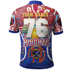 knights-rugby-polo-shirt-custom-indigenous-newcastle-knights-mascot-with-aboriginal-art-personalised-player-and-number-polo-shirt