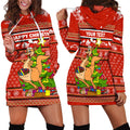 Australia Christmas Kagaroo Aboriginal Pattern