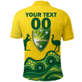(Custom Personalised) Australia Cricket Aboriginal Pattern Polo Shirt - LT2