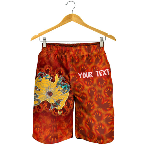 custom-aboriginal-mens-shorts-australia-map-hand-patterns-spider-web