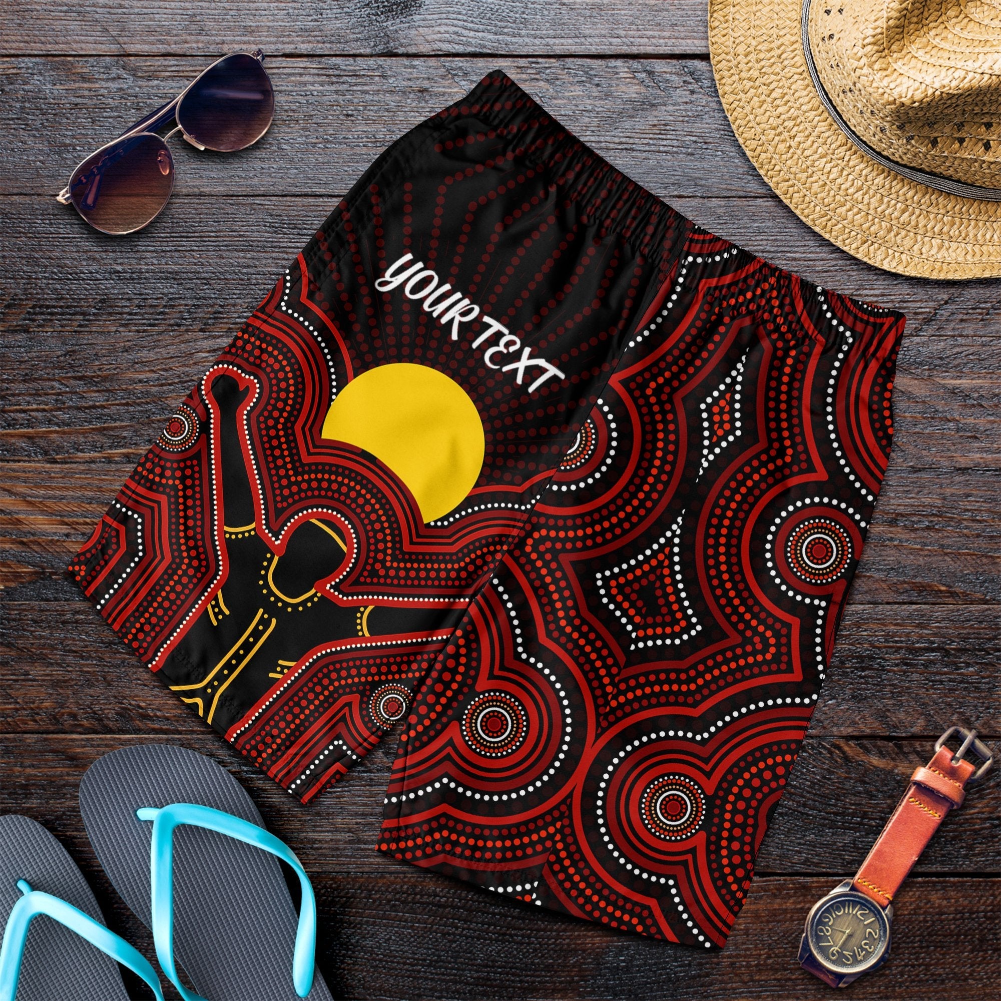 aboriginal-personalised-men-shorts-the-sun-always-shines