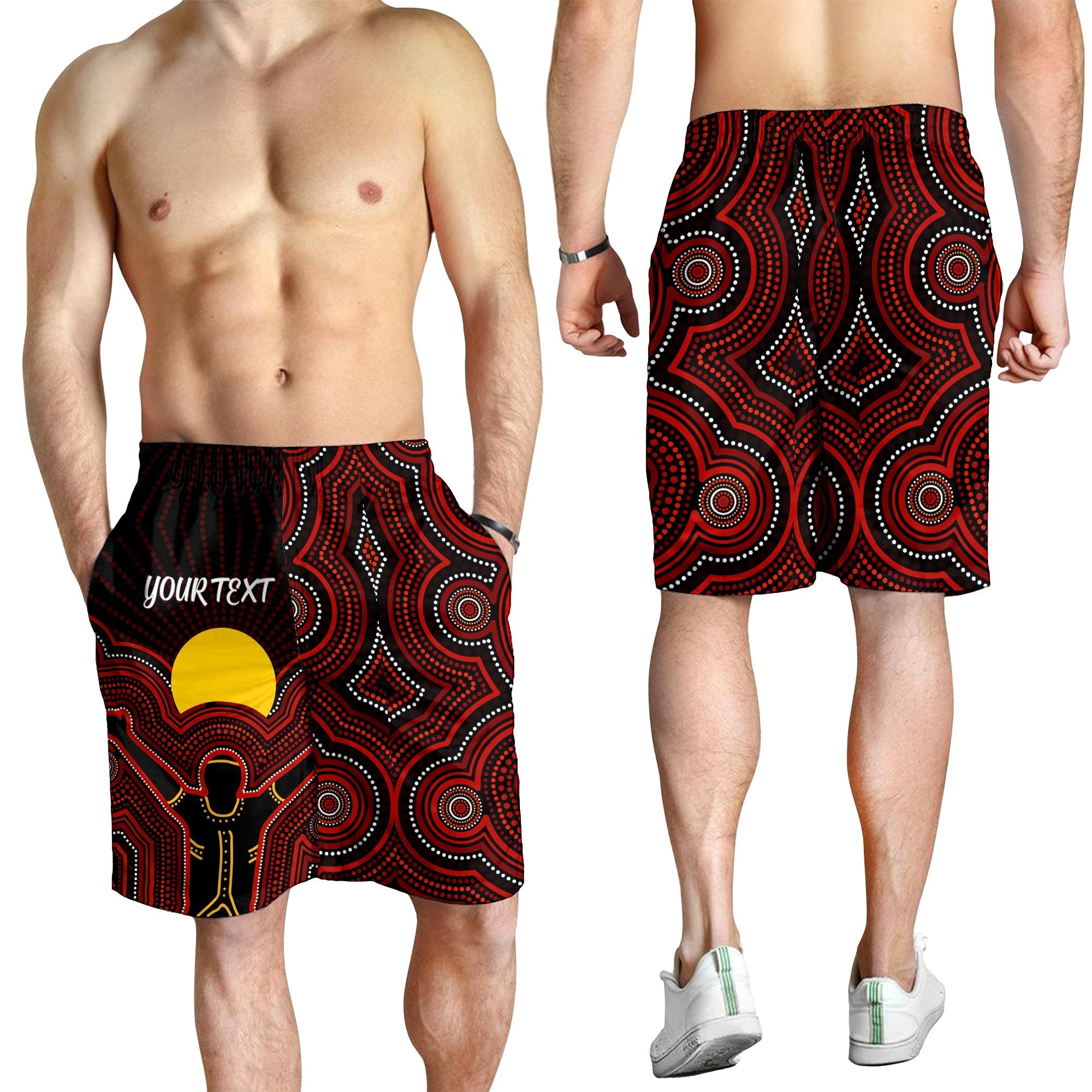 aboriginal-personalised-men-shorts-the-sun-always-shines