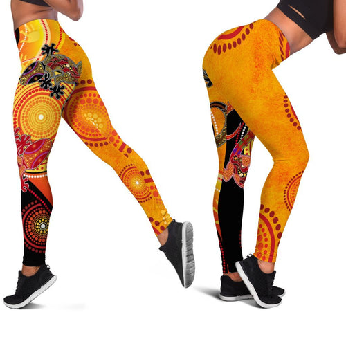 aboriginal-personalised-leggings-couple-aboriginal-lizards