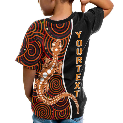 aboriginal-personalised-kid-t-shirt-indigenous-lizard-dreaming