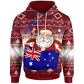 christmas-personalised-hoodie-australia-santa-claus-hold-the-flag-red