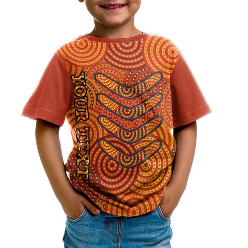 aboriginal-personalised-t-shirt-kids-aboriginal-boomerangs-and-dot-circle