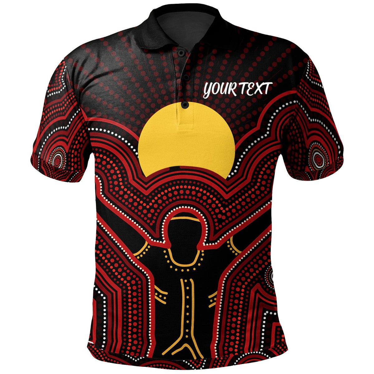 aboriginal-personalised-polo-shirt-the-sun-always-shines