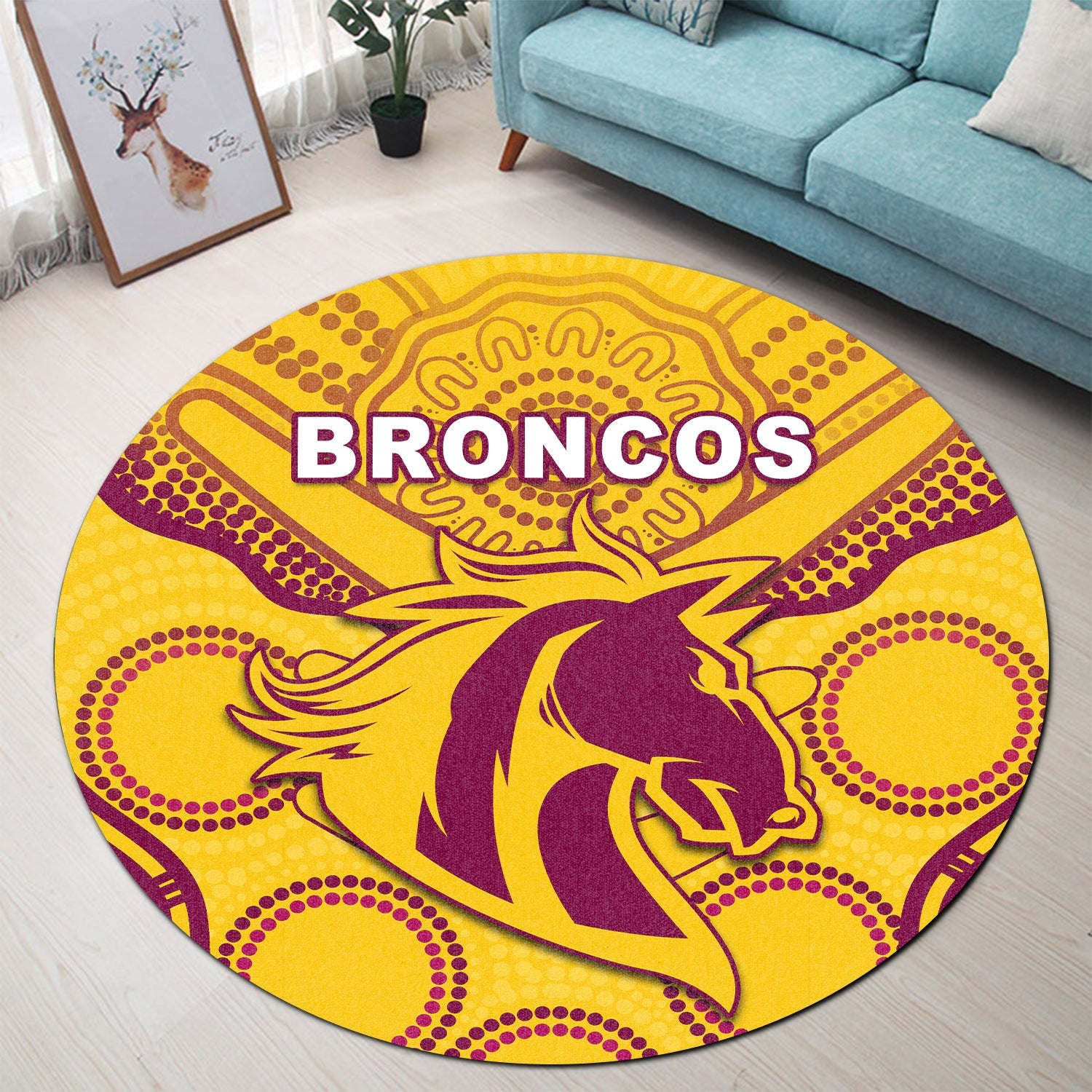 broncos-indigenous-round-carpet-gold