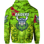 Canberra Raiders ANZAC 2022 Hoodie/ Zip Hoodie Indigenous Vibes LT8