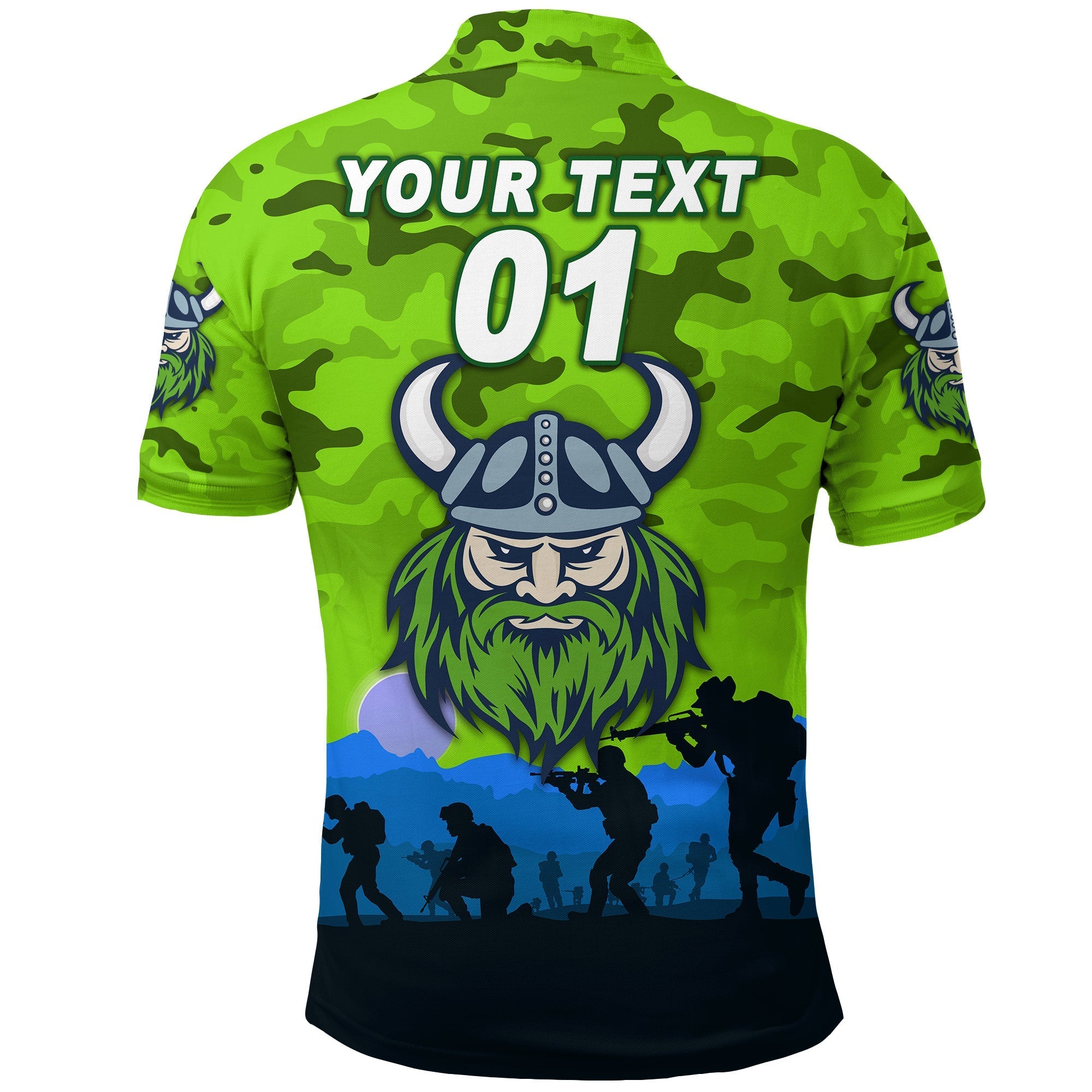 custom-personalised-canberra-raiders-anzac-2022-polo-shirt-simple-style
