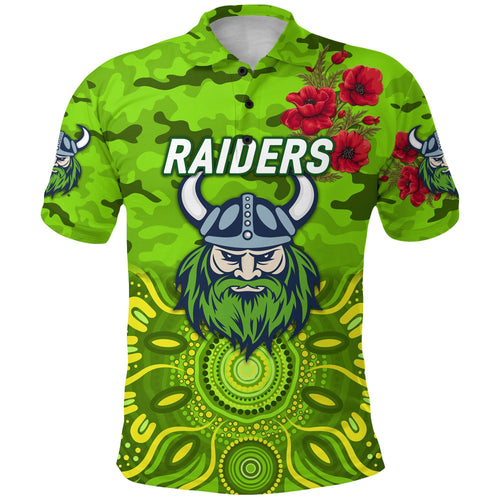 custom-personalised-canberra-raiders-anzac-2022-polo-shirt-indigenous-vibes