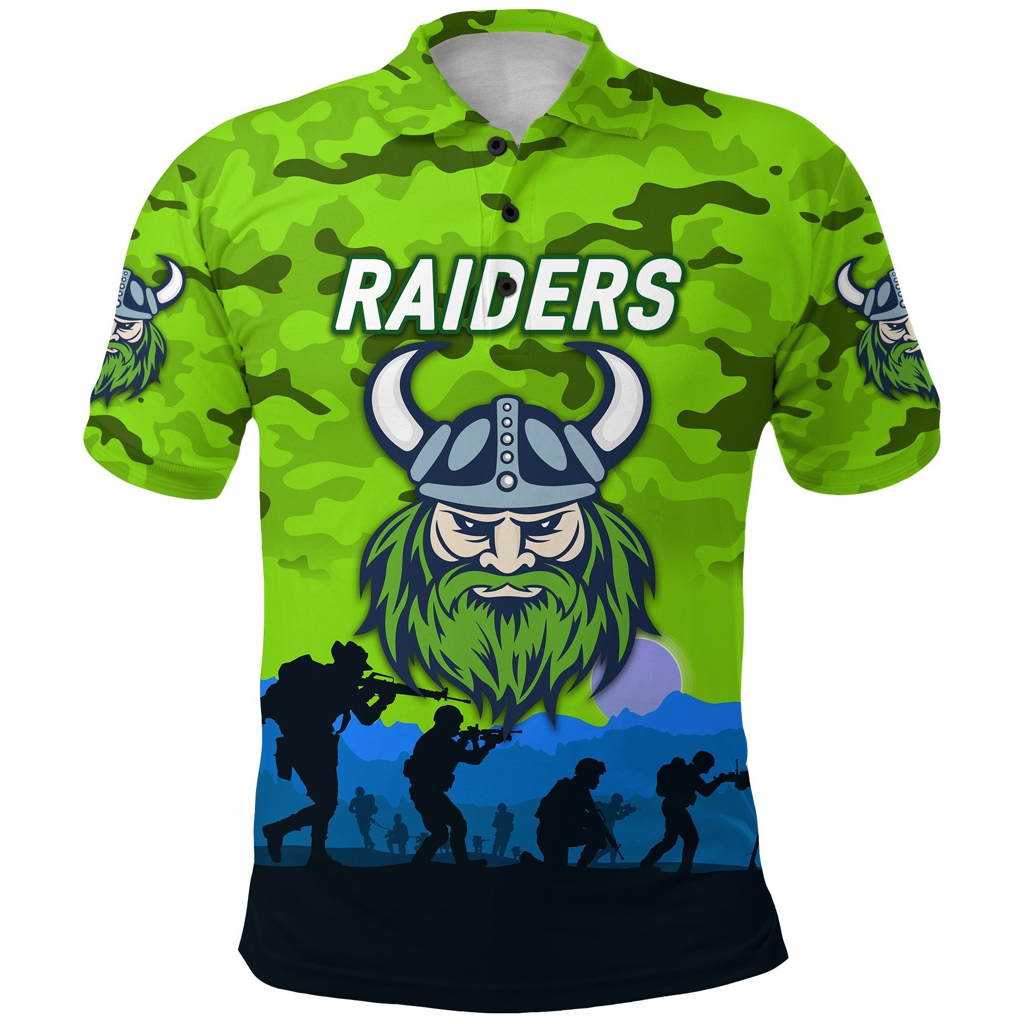 custom-personalised-raiders-anzac-polo-shirt-simple-style