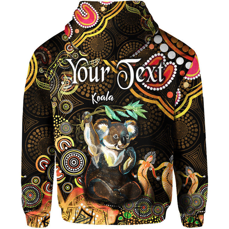 custom-personalised-australian-astrology-zip-up-and-pullover-hoodie-cancer-koala-zodiac-aboriginal-vibes-gold