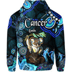 australian-astrology-zip-up-and-pullover-hoodie-cancer-koala-zodiac-aboriginal-vibes-blue