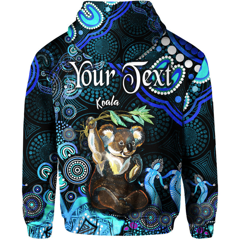 custom-personalised-australian-astrology-zip-up-and-pullover-hoodie-cancer-koala-zodiac-aboriginal-vibes-blue