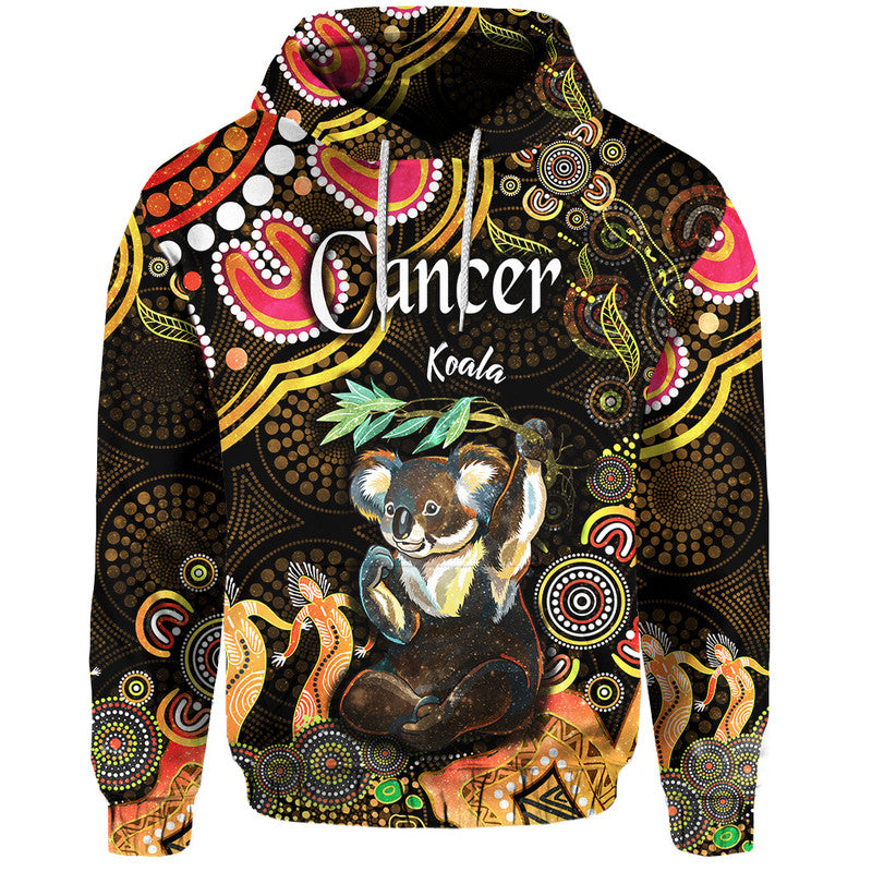 custom-personalised-australian-astrology-zip-up-and-pullover-hoodie-cancer-koala-zodiac-aboriginal-vibes-gold