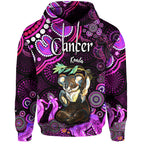 australian-astrology-zip-up-and-pullover-hoodie-cancer-koala-zodiac-aboriginal-vibes-pink