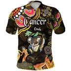 custom-personalised-australian-astrology-polo-shirt-cancer-koala-zodiac-aboriginal-vibes-gold