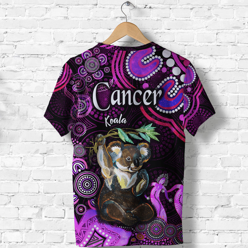 australian-astrology-t-shirt-cancer-koala-zodiac-aboriginal-vibes-pink