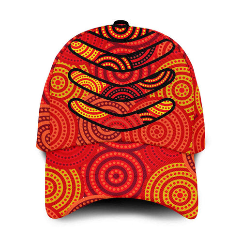 boomerang-aboriginal-dot-patterns-classic-cap-red-style