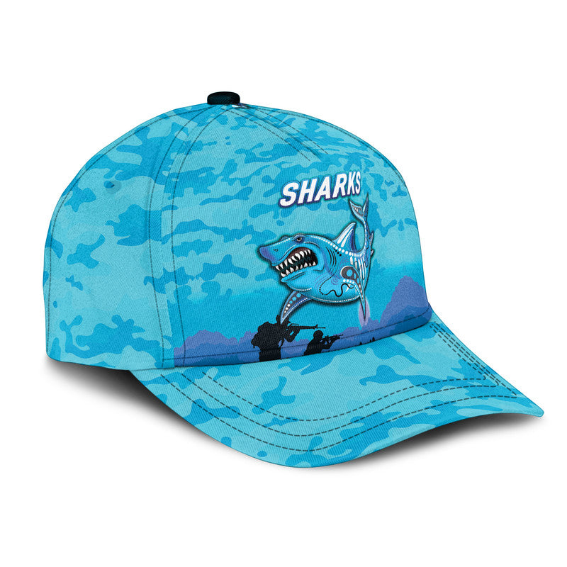 custom-personalised-cronulla-sutherland-sharks-anzac-2022-nrl-classic-cap-simple-style-blue