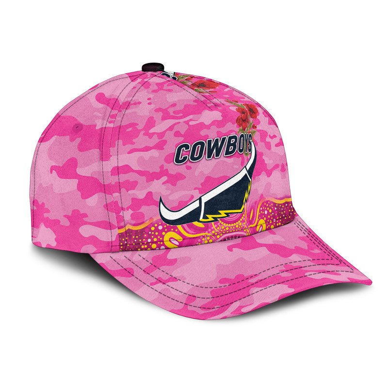 custom-personalised-north-queensland-cowboys-anzac-2022-nrl-classic-cap-indigenous-vibes-pink
