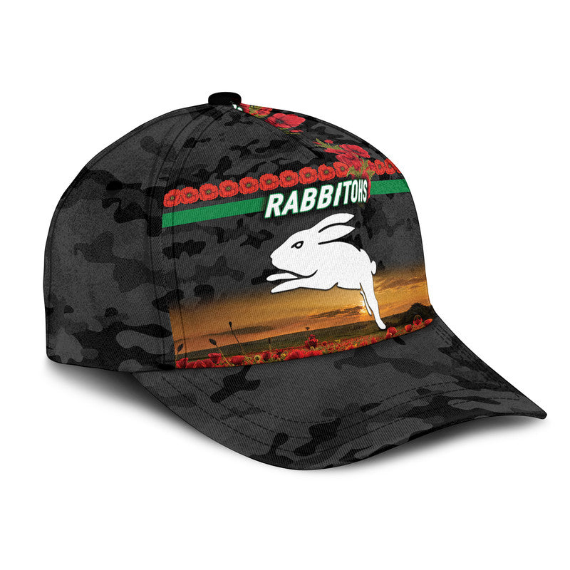custom-personalised-south-sydney-rabbitohs-anzac-2022-nrl-classic-cap-poppy-flowers-vibes-black