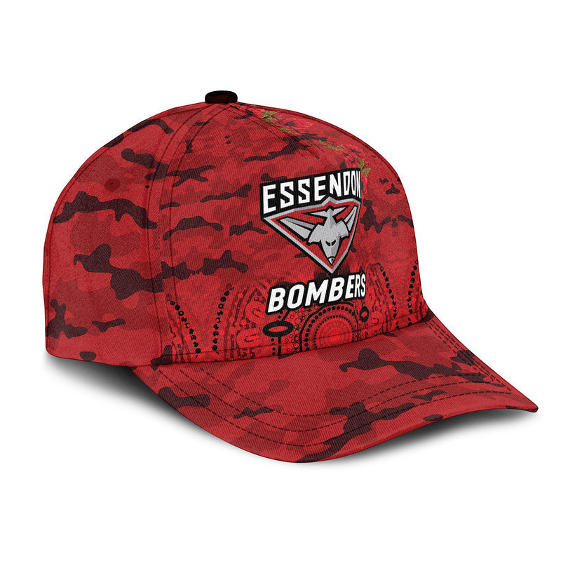essendon-bombers-anzac-afl-classic-cap-indigenous-vibes-red