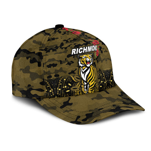 custom-personalised-richmond-tigers-anzac-afl-classic-cap-indigenous-vibes-black