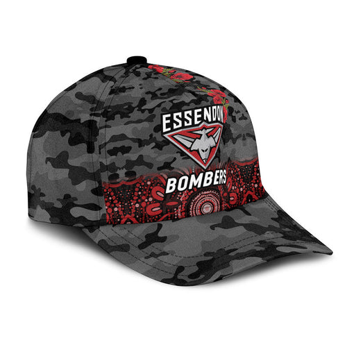 custom-personalised-essendon-bombers-anzac-afl-classic-cap-indigenous-vibes-black