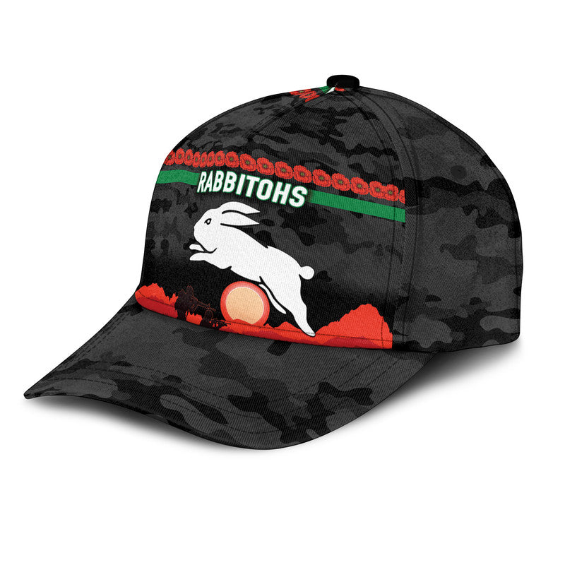 custom-personalised-south-sydney-rabbitohs-anzac-2022-nrl-classic-cap-simple-style-black