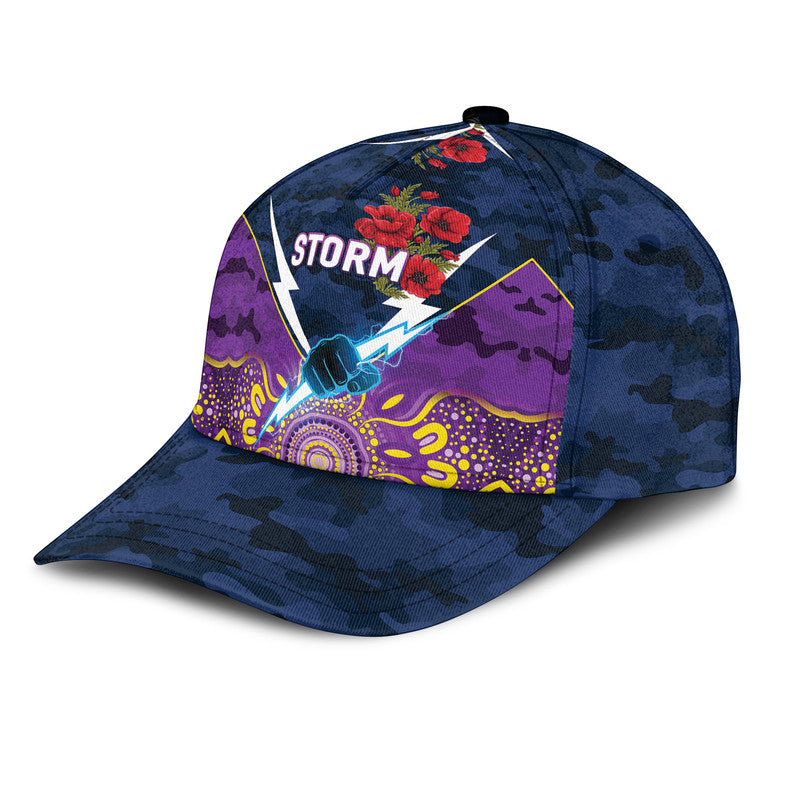 custom-personalised-melbourne-storm-anzac-2022-nrl-classic-cap-indigenous-vibes