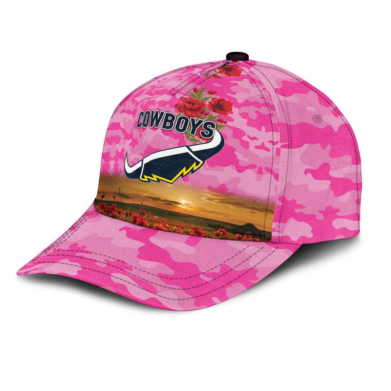 north-queensland-cowboys-anzac-2022-nrl-classic-cap-poppy-flowers-vibes-pink