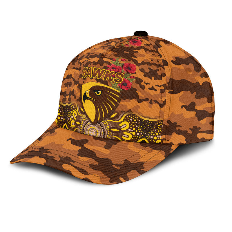custom-personalised-hawthorn-hawks-anzac-afl-classic-cap-indigenous-vibes