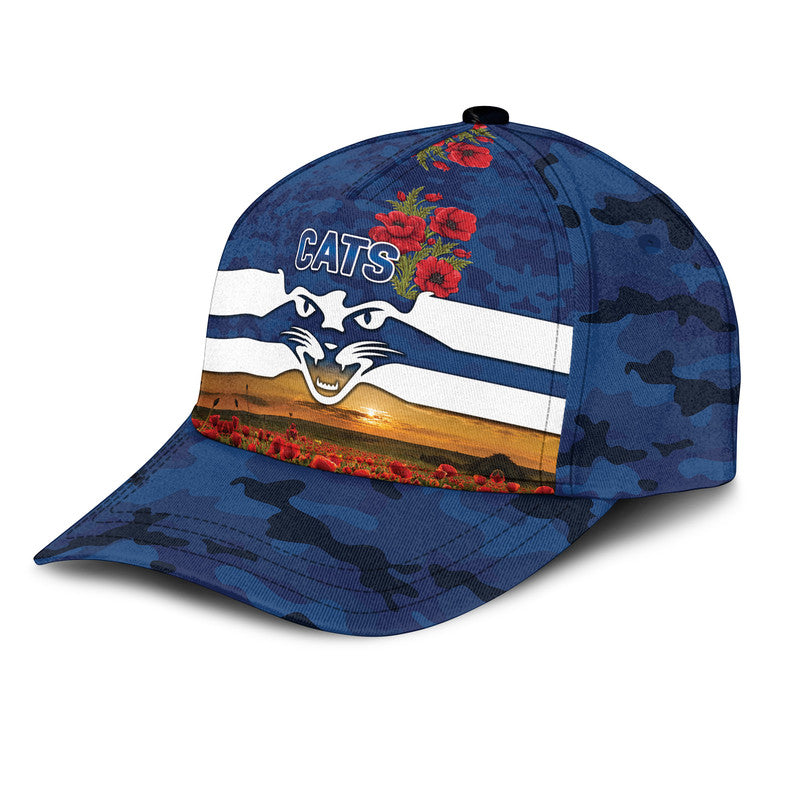 geelong-cats-anzac-afl-classic-cap-poppy-vibes