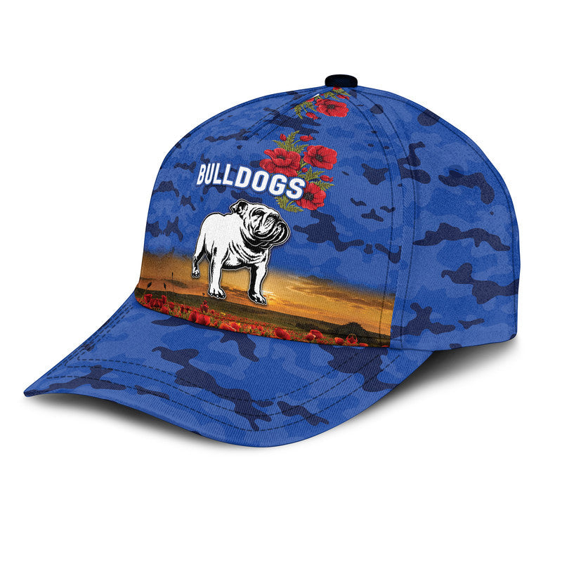 custom-personalised-canterbury-bankstown-bulldogs-anzac-2022-nrl-classic-cap-poppy-flowers-vibes-blue
