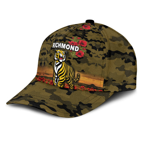 custom-personalised-richmond-tigers-anzac-afl-classic-cap-poppy-vibes-black