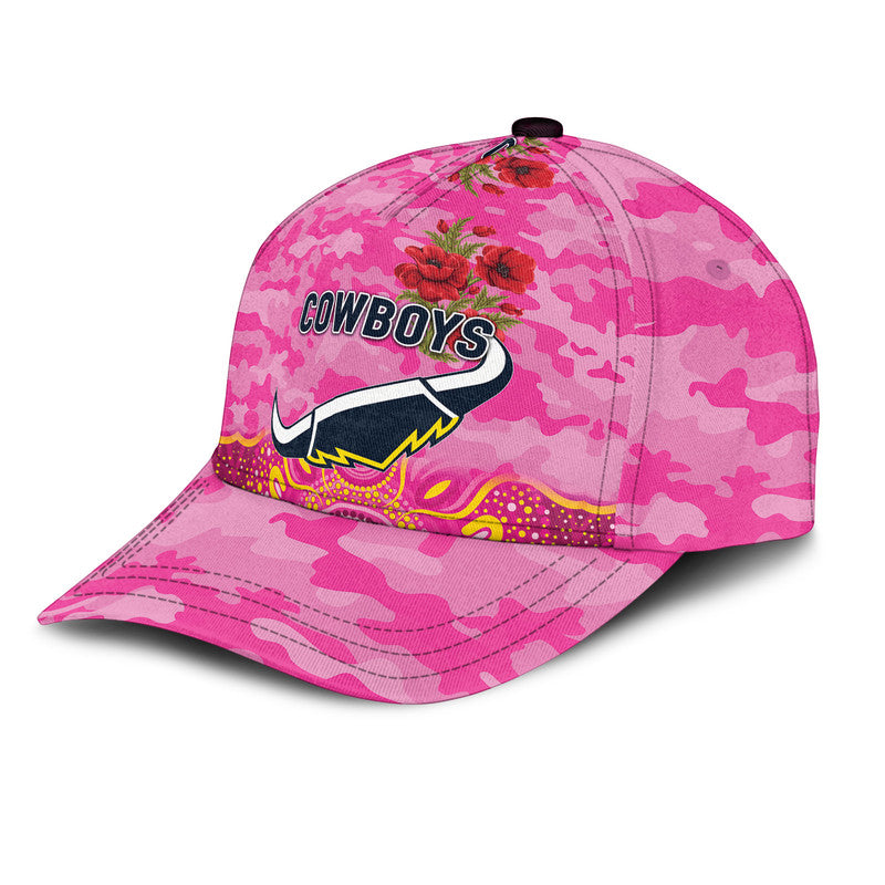 custom-personalised-north-queensland-cowboys-anzac-2022-nrl-classic-cap-indigenous-vibes-pink