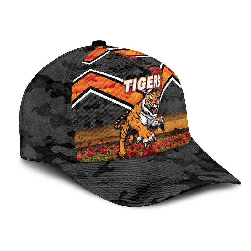 custom-personalised-wests-tigers-anzac-2022-nrl-classic-cap-poppy-flowers-vibes