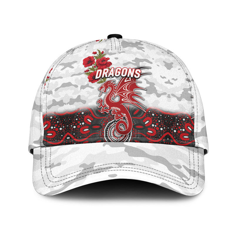 custom-personalised-st-george-illawarra-dragons-anzac-2022-nrl-classic-cap-indigenous-vibes-white
